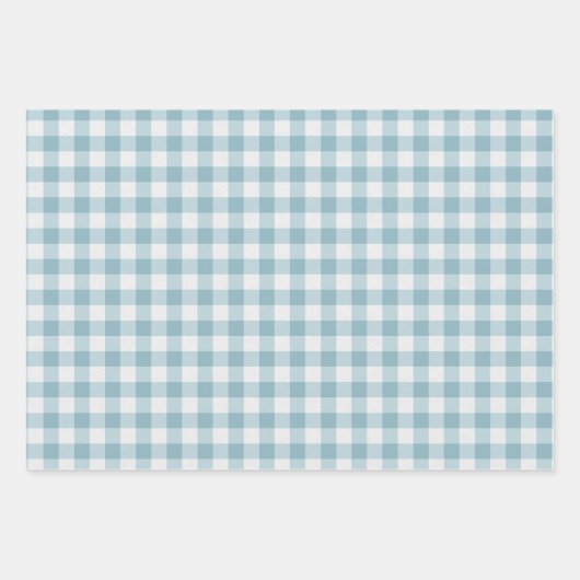 Pastel Gingham Geschenkpapier Set (Vorderseite)