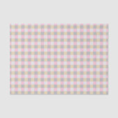 Pastel Gingham Kariert Tissue Paper Seidenpapier (Vorderseite)
