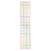 Pastel Gingham Kurzer Tischläufer (Vorderseite)
