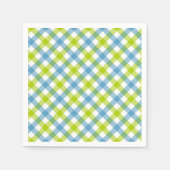 Pastel Gingham Napkins Serviette (Vorderseite)