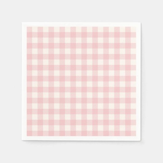 Pastel Gingham Napkins Serviette (Vorderseite)