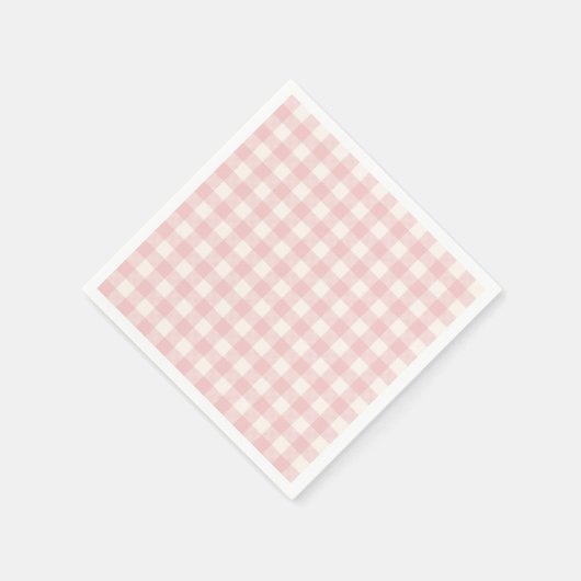 Pastel Gingham Napkins Serviette (Ecke)