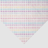 Pastel Gingham Pattern Modern Geburtstag Seidenpapier (Detail)