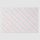 Pastel Gingham Pattern Modern Geburtstag Seidenpapier (Vorderseite)