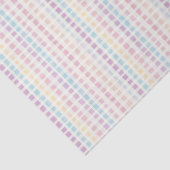 Pastel Gingham Pattern Modern Geburtstag Seidenpapier (Detail)