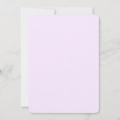 Pastel Girl Cat Invite Einladung (Rückseite)