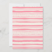 Pastel Girl Dinosaur Tutu Tea-Rex Erster Geburtsta Einladung (Rückseite)