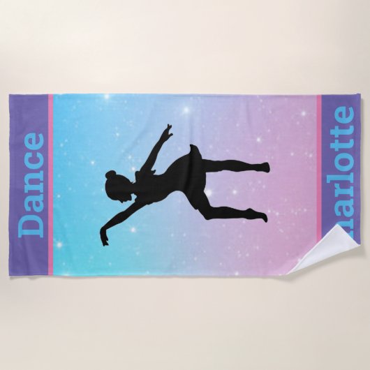 Pastel Girls Dance Beach Handtuch (Vorderseite)