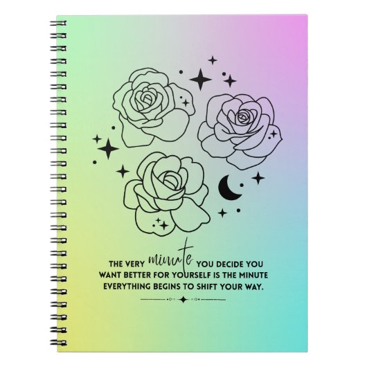 Pastel-Glanz-Notizbuch Notizblock (Vorderseite)