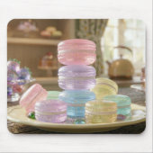 Pastel Glass Macaron Cookies   Mousepad (Vorne)