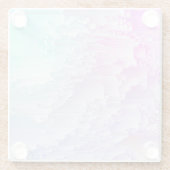 Pastel Glitch Glasuntersetzer (Rückseite)