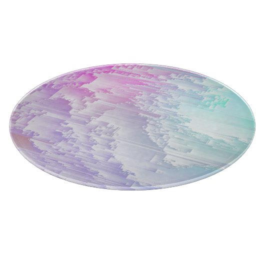 Pastel Glitch Schneidebrett (Ecke)