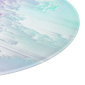 Pastel Glitch Schneidebrett (Ecke)