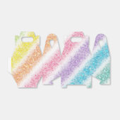 Pastel Glitter Rainbow Geschenkschachtel (Ungefaltet)