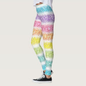 Pastel Glitter Rainbow Leggings (Links)