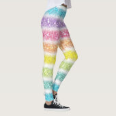 Pastel Glitter Rainbow Leggings (Rechts)