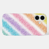 Pastel Glitter Regenbogen Case-Mate iPhone Hülle (Rückseite (Horizontal))