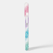 Pastel Glitter Regenbogen Case-Mate iPhone Hülle (Rückseite / Links)