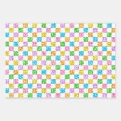 Pastel Glittery Wrapping Paper Sheets Geschenkpapier Set (Vorderseite 3)