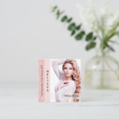 Pastel Glitz Custom Pageant Queen Profile Card Telefonnummerkarte (Stehend Vorderseite)