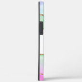 Pastel Glitzer Agate Mit Monogramm Case-Mate iPhone Hülle (Rückseite / Rechts)