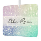 Pastel Glitzer Bokeh HintergrundGlam Elegant Glitt Autolufterfrischer (Links)