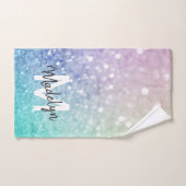 Pastel Glitzer Bokeh HintergrundGlam Elegant Glitt Handtuch (Handtuch)