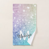 Pastel Glitzer Bokeh HintergrundGlam Elegant Glitt Handtuch (Handtuch)