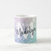 Pastel Glitzer Bokeh HintergrundGlam Elegant Glitt Kaffeetasse (Mittel)