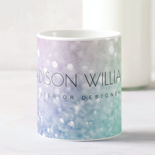 Pastel Glitzer Bokeh HintergrundGlam Elegant Glitt Kaffeetasse