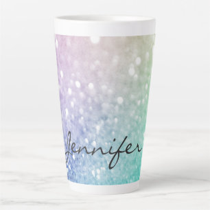 Pastel Glitzer Bokeh HintergrundGlam Elegant Glitt Milchtasse
