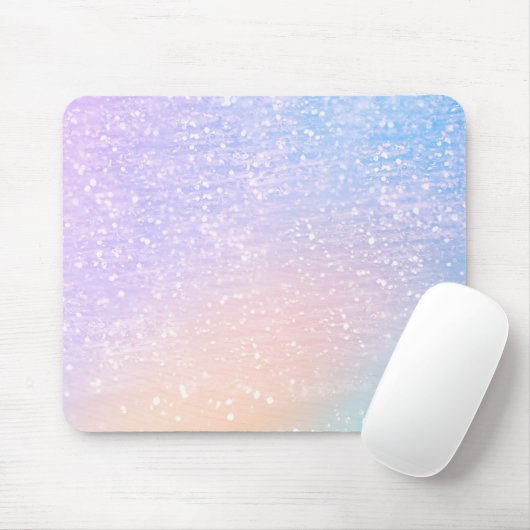 Pastel Glitzer Moderner Glam Office Computer Mousepad (Mit Mouse)