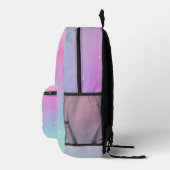 Pastel Glitzer Ombre Gradient Sparkle Bedruckter Rucksack (Rechts)
