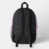 Pastel Glitzer Ombre Gradient Sparkle Bedruckter Rucksack (Rückseite)