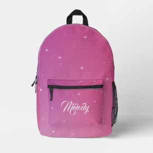Pastel Glitzer Ombre Gradient Sparkle Bedruckter Rucksack