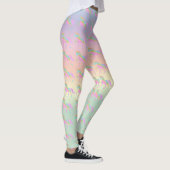 Pastel Glitzer Rainbow Einhorn Leggings Yoga Pants (Rechts)