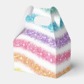 Pastel Glitzer Rainbow Geschenkschachtel (Rückseite)