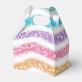 Pastel Glitzer Rainbow Geschenkschachtel (Vorderseite)