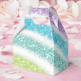 Pastel Glitzer Rainbow Geschenkschachtel