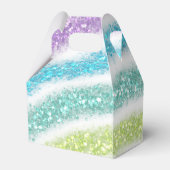 Pastel Glitzer Rainbow Geschenkschachtel (Rückseite)