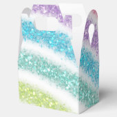 Pastel Glitzer Rainbow Geschenkschachtel (Geöffnet)