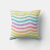Pastel Glitzer Rainbow Kissen (Rückseite)