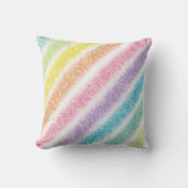 Pastel Glitzer Rainbow Kissen (Vorderseite)