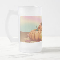 Pastel Glossy Pumpkins Mattierte Tasse