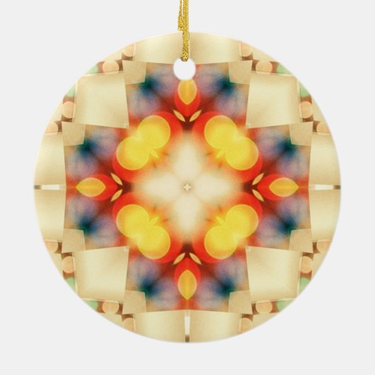 Pastel Glow Inner Light : Gold Blue Pink Ornament (Hinten)