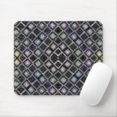 Pastel Glow Mosaic Mandala mit Silbergitter Mousepad (Mit Mouse)