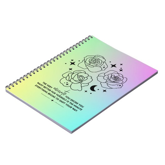 Pastel Glow Up Notebook Notizblock (Linke Seite)