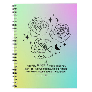 Pastel Glow Up Notebook Notizblock