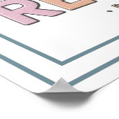 Pastel God Is My Refuge Scripture Bold Quote Poster (Ecke)