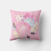 Pastel Gold Glitzer Blume Kissen (Rückseite)